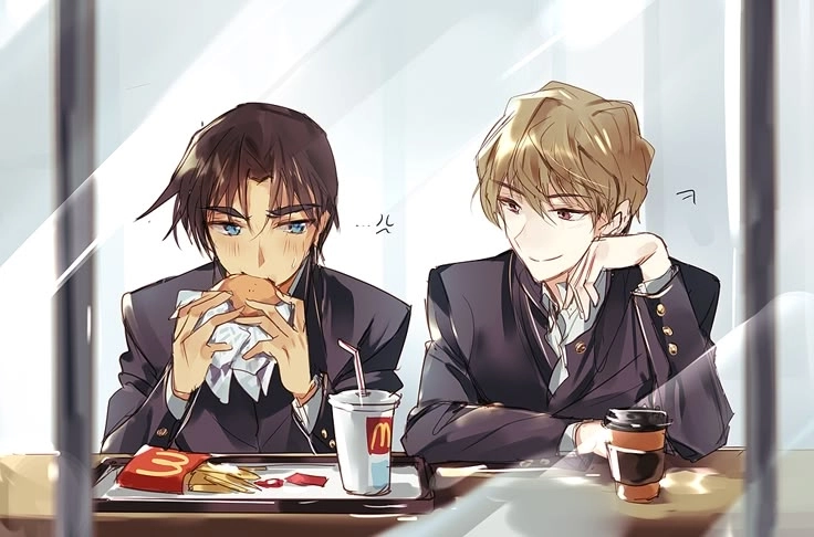 Ảnh fanart Hattori Heiji x Hakuba độc đáo và thu hút