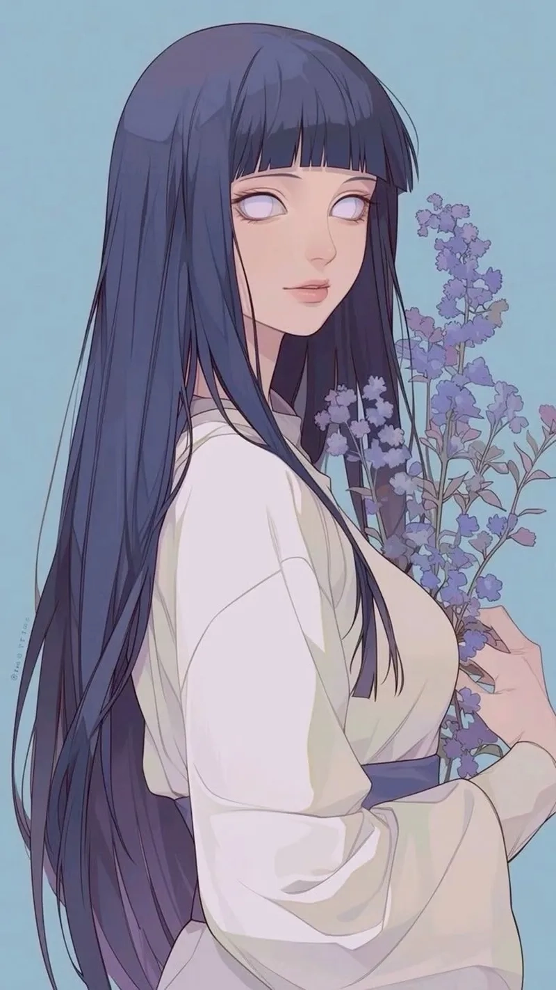 Phiên bản dễ thương của Hinata Hyuga chibi