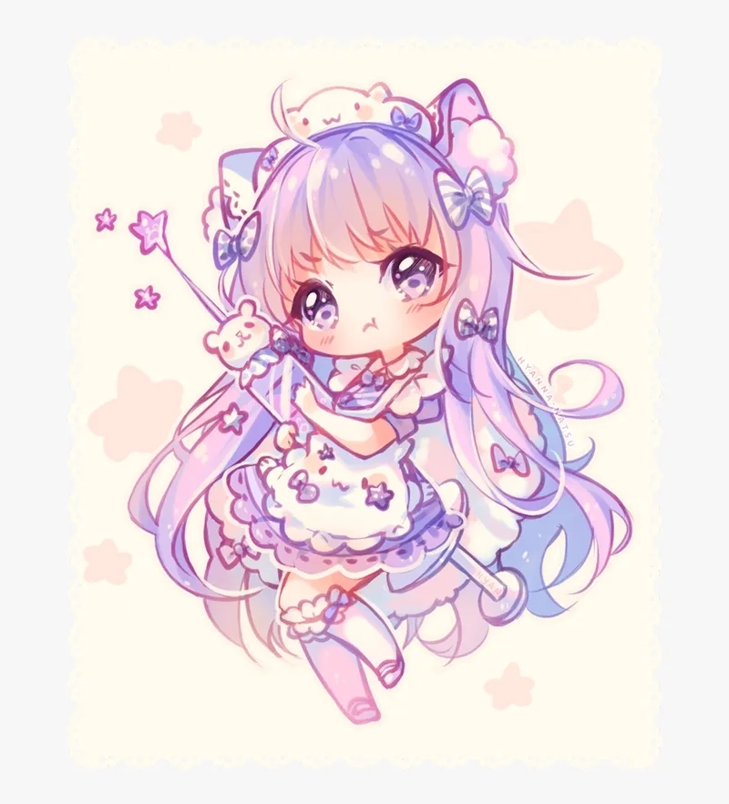Pha trộn cá tính trong hình ảnh anime chibi ngầu độc đáo