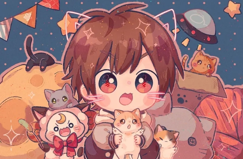 Làm mới thiết bị bằng ảnh nền chibi dễ thương mỗi ngày