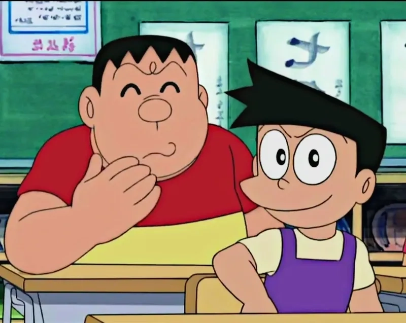 Cặp đôi Jaian và Suneo không thể thiếu trong mỗi chuyến phiêu lưu