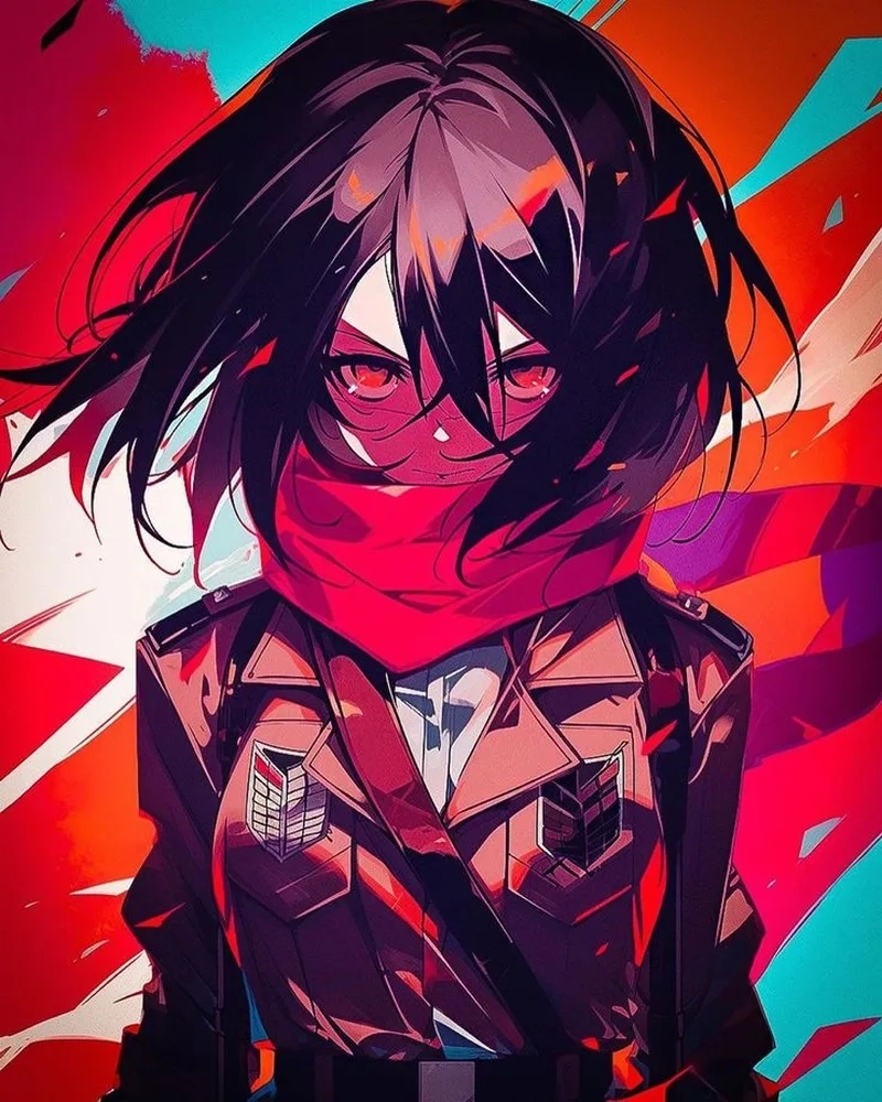 Mikasa anime là một biểu tượng về lòng trung thành và nghị lực