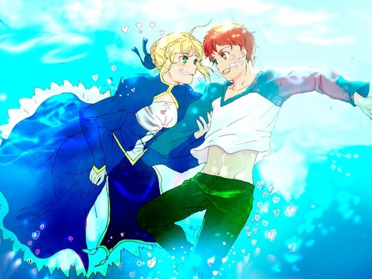 Mối tình đầy cảm xúc giữa Shirou X Saber làm tan chảy trái tim fan