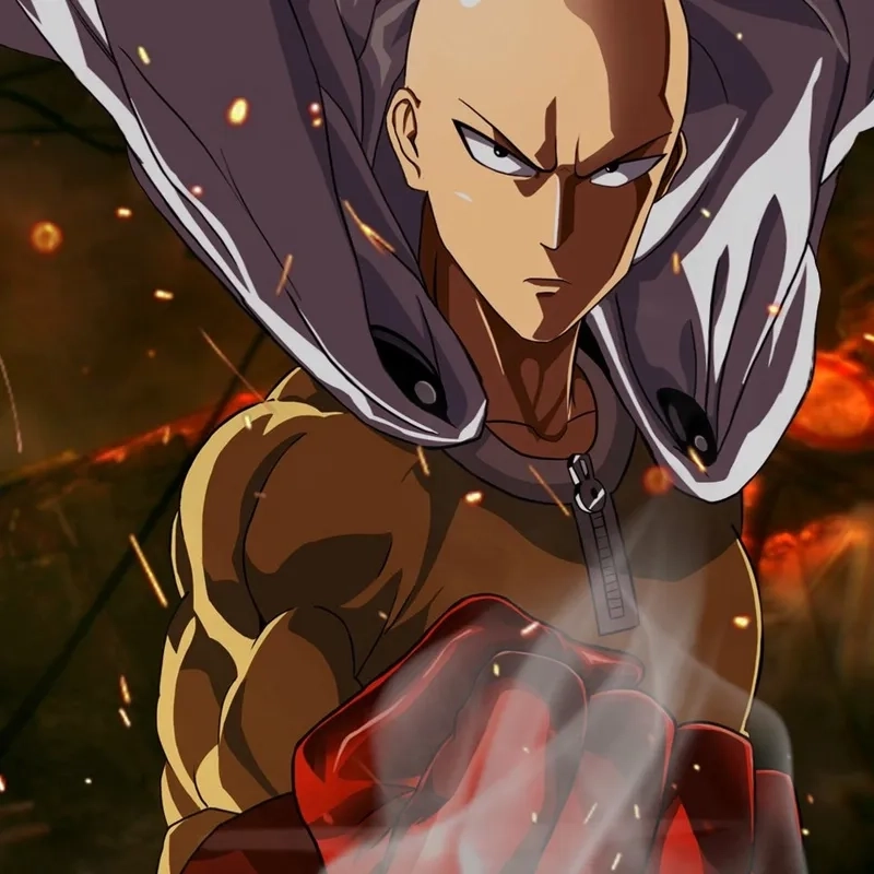 Thân hình đơn giản nhưng đầy uy lực của Saitama body