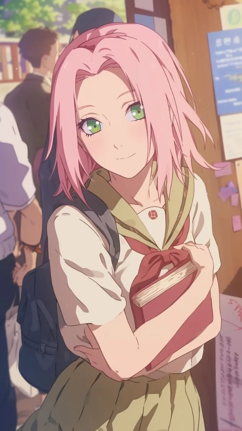 Tạo hình đầy cảm xúc trong Sakura Haruno anime