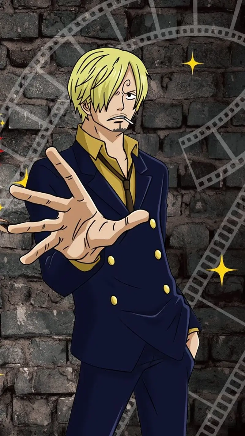 Dáng đứng đầy khí chất của Sanji ngầu