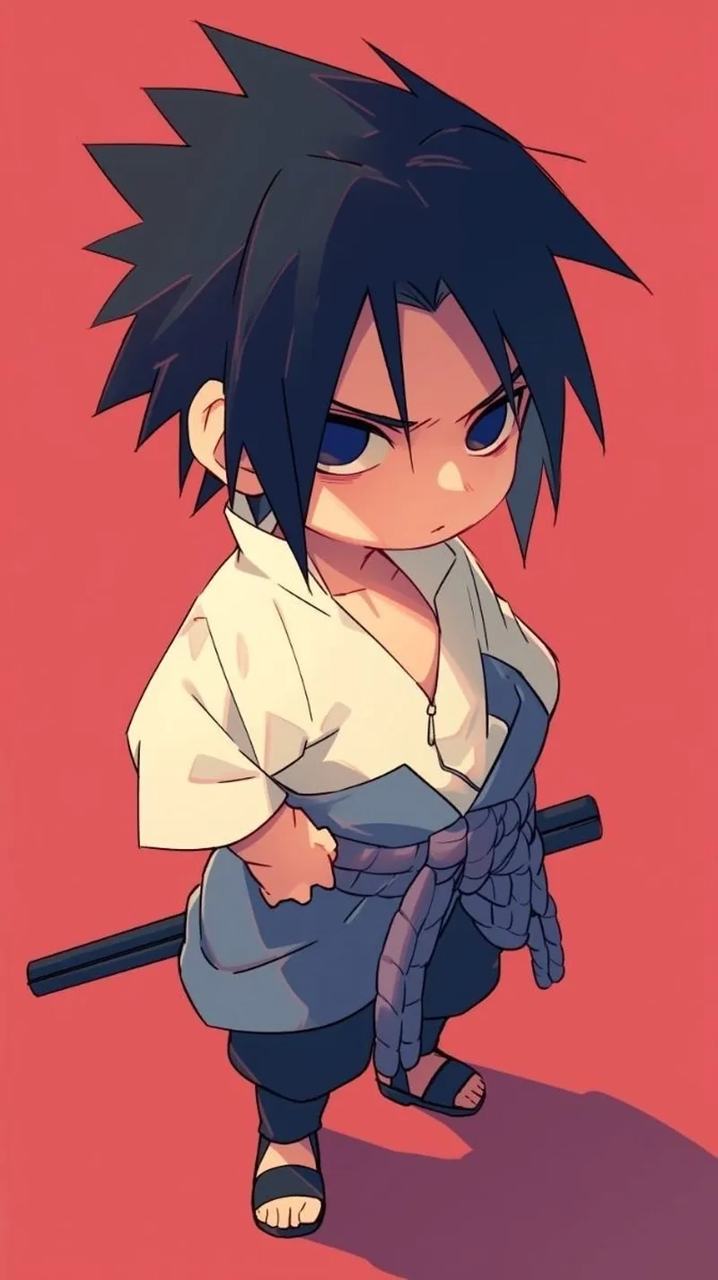 Hình chibi Sasuke cute và ngầu làm fan thích mê ngay từ cái nhìn đầu tiên