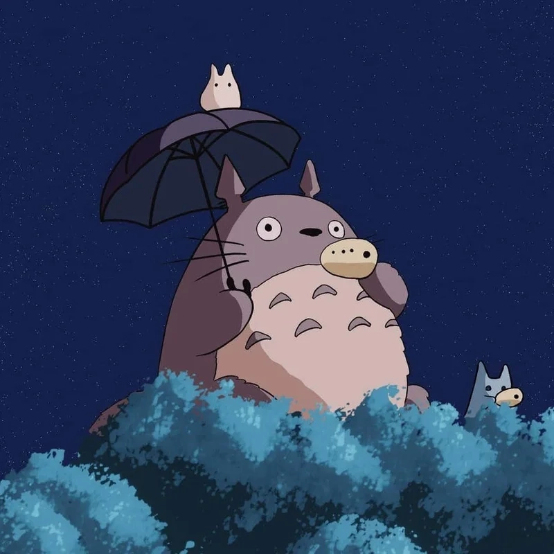 Hình nền Totoro tươi sáng tạo cảm giác thân thiện và ấm áp