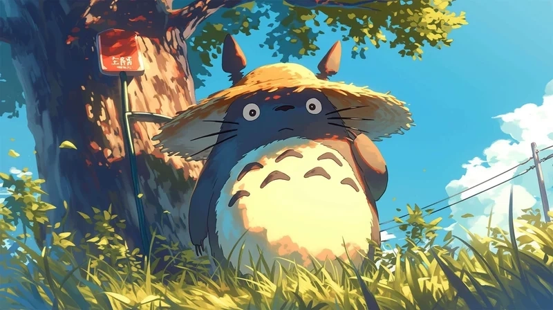 Totoro avatar dễ thương dùng làm hình đại diện mạng xã hội sinh động