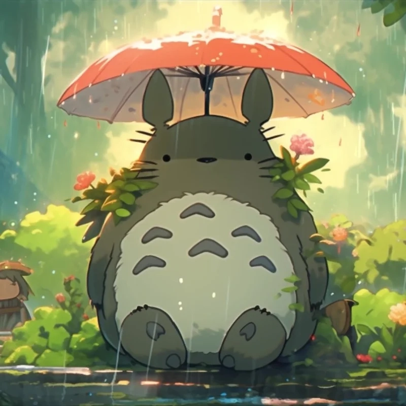 Nhà của Totoro gợi lên không gian ấm áp và thần bí trong phim