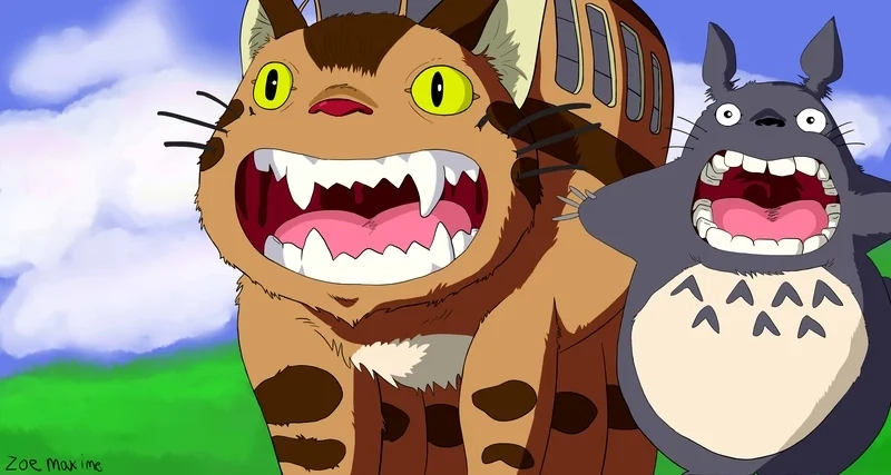 Totoro bus hình ảnh xe buýt đặc biệt với phong cách hoạt hình Nhật