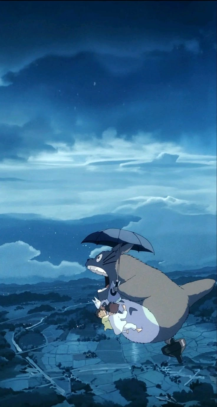 Mei in Totoro hình ảnh cô bé đáng yêu cùng Totoro thân thiết
