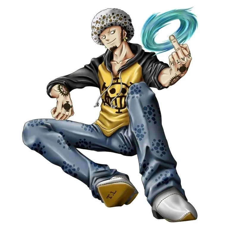 Chiêm ngưỡng hình xăm biểu tượng Trafalgar D Water Law Tattoo
