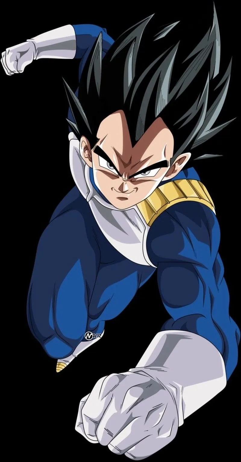 Vegeta hairline đặc trưng không lẫn vào đâu được từ đầu truyện