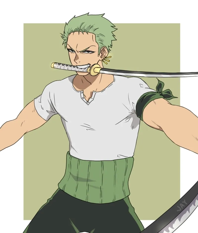 Kiểu tóc ngắn đậm chất võ sĩ của Zoro haircut