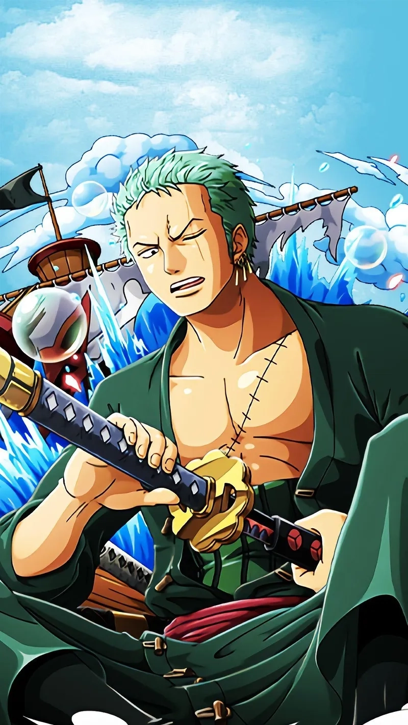 Cơ thể rắn chắc của kiếm sĩ Body Zoro