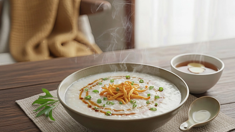 Dùng bình giữ nhiệt nấu cháo qua đêm rảnh tay