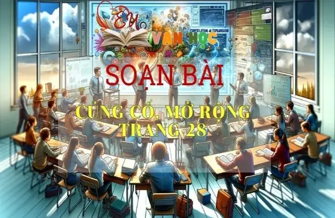 SOẠN VĂN BÀI CỦNG CỐ, MỞ RỘNG TRANG 28 - SÁCH KẾT NỐI TRI THỨC LỚP 11 TẬP 2