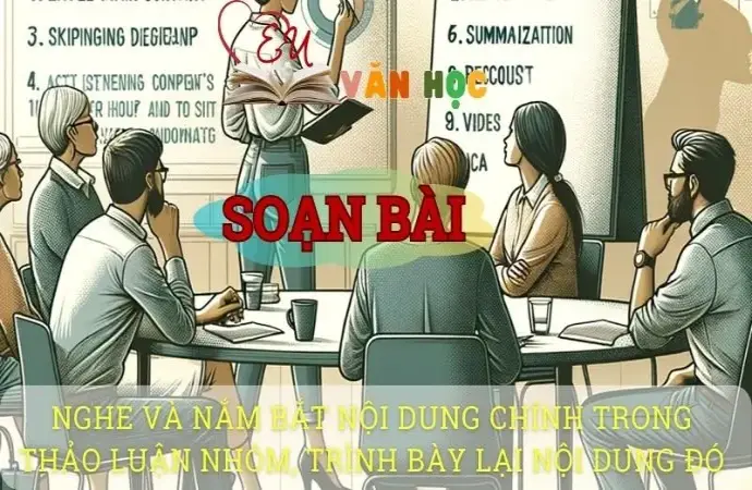 Soạn bài Nghe và nắm bắt nội dung chính trong thảo luận nhóm, trình bày lại nội dung đó - ngữ văn 8 tập 1- sách Chân trời sáng tạo