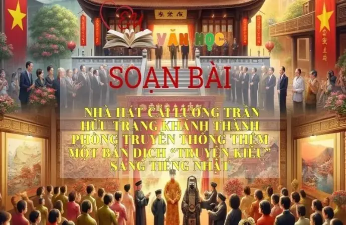 Soạn bài Nhà hát Cải lương Trần Hữu Trang khánh thành phòng truyền thống Thêm một bản dịch Truyện Kiều sang tiếng Nhật - Ngữ văn 10 Chân trời sáng tạo