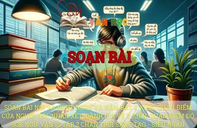 Soạn bài Nghe và nắm bắt ý kiến, quan điểm của người nói nhận xét, đánh giá về ý kiến, quan điểm đó - Ngữ văn 10 Chân trời sáng tạo