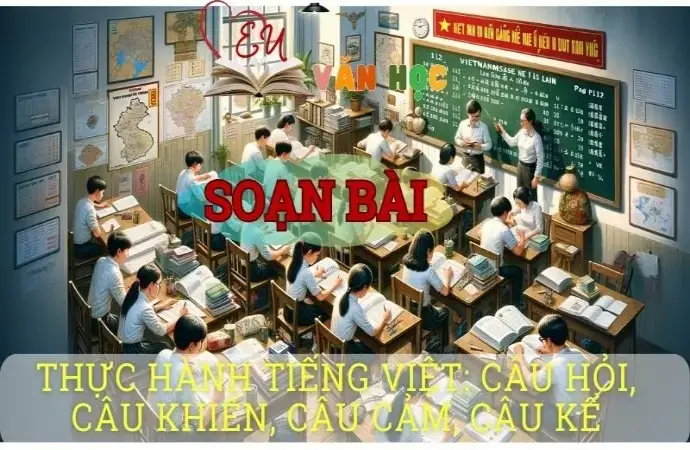 Soạn bài Thực hành tiếng Việt Câu hỏi, câu khiến, câu cảm, câu kể - Ngữ văn 8 Cánh Diều