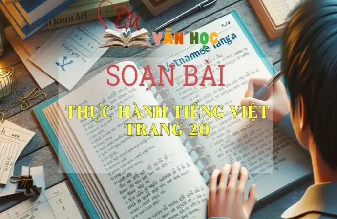 SOẠN BÀI THỰC HÀNH TIẾNG VIỆT TRANG 20- SÁCH CÁNH DIỀU LỚP 10 TẬP 2