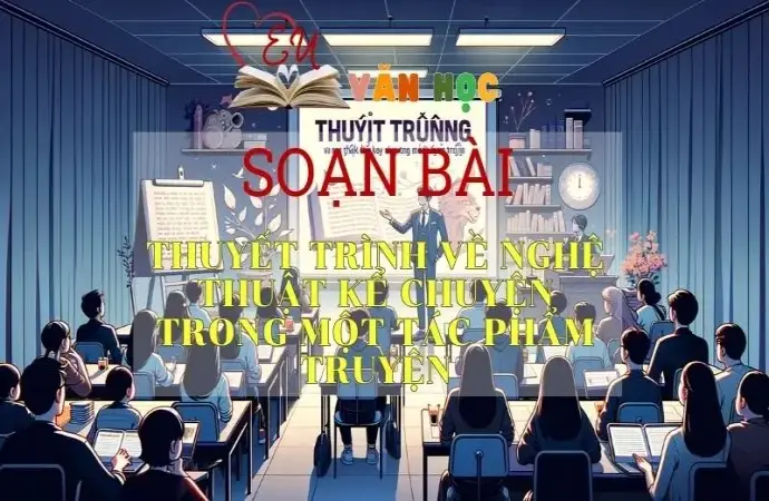 SOẠN VĂN BÀI THUYẾT TRÌNH VỀ NGHỆ THUẬT KỂ CHUYỆN TRONG MỘT TÁC PHẨM TRUYỆN - SÁCH KẾT NỐI TRI THỨC LỚP 11 TẬP 1