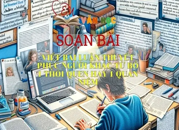 SOẠN VĂN BÀI: VIẾT BÀI LUẬN THUYẾT PHỤC NGƯỜI KHÁC TỪ BỎ MỘT THÓI QUEN HAY MỘT QUAN NIỆM - SÁCH CÁNH DIỀU LỚP 10 TẬP 1