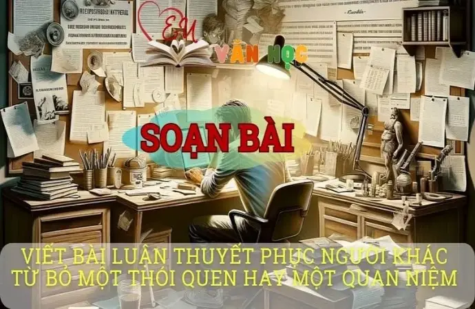 Soạn văn bài Viết bài luận thuyết phục người khác từ bỏ một thói quen hay một quan niệm - Sách kết nối tri thức lớp 10 tập 1