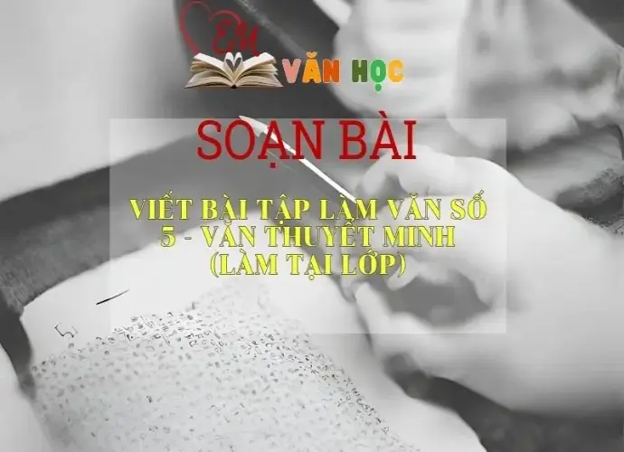 Soạn bài Viết bài tập làm văn số 5-Văn thuyết minh SGK Ngữ văn 8