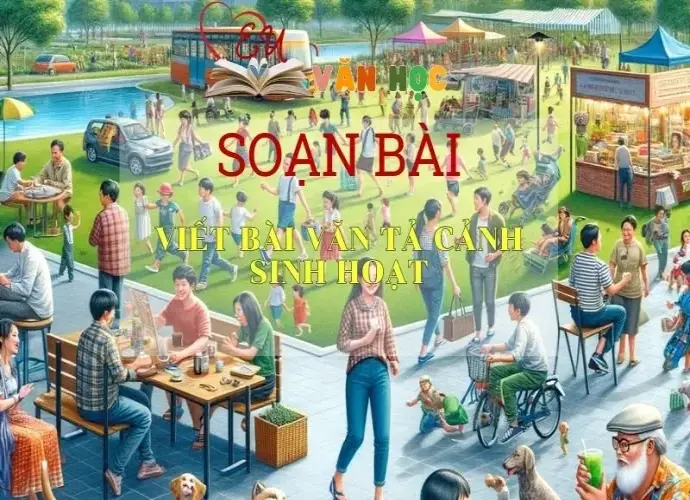 Soạn bài Viết bài văn tả cảnh sinh hoạt Sách Cánh Diều - Ngữ Văn Lớp 6