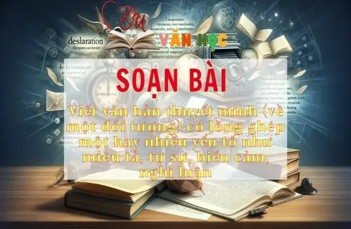 Soạn bài Viết văn bản thuyết minh (về một đối tượng) có lồng ghép một hay nhiều yếu tố như miêu tả, tự sự, biểu cảm, nghị luận - Sách Chân trời sáng tạo lớp 11