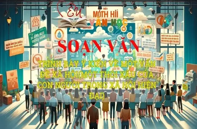 Soạn bài Trình bày ý kiến về một vấn đề xã hội (một thói xấu của con người trong xã hội hiện đại) - Ngữ văn 8 Kết nối tri thức