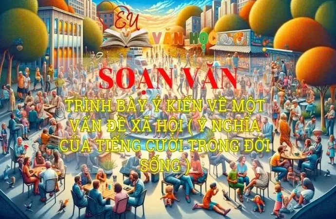 Hướng dẫn Soạn bài Trình bày ý kiến về một vấn đề xã hội ( ý nghĩa của tiếng cười trong đời sống ) - Ngữ văn 8 Kết nối tri