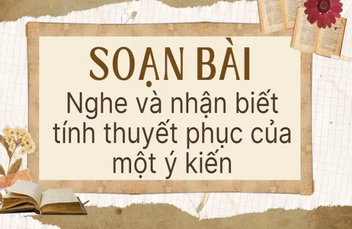 Soạn bài Nghe và nhận biết tính thuyết phục của một ý kiến- Bài 2 - Ngữ văn 9 - Cánh diều