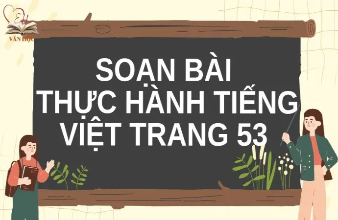 Soạn bài Thực hành tiếng Việt trang 53 - Cánh diều 12