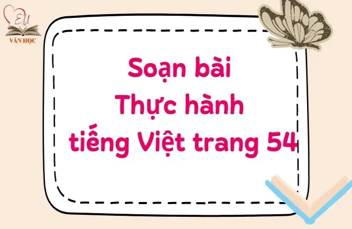 Soạn bài Thực hành tiếng Việt trang 54 - Kết nối tri thức Lớp 9