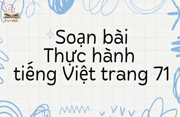 Soạn bài Thực hành tiếng Việt trang 71 - Kết nối tri thức 9