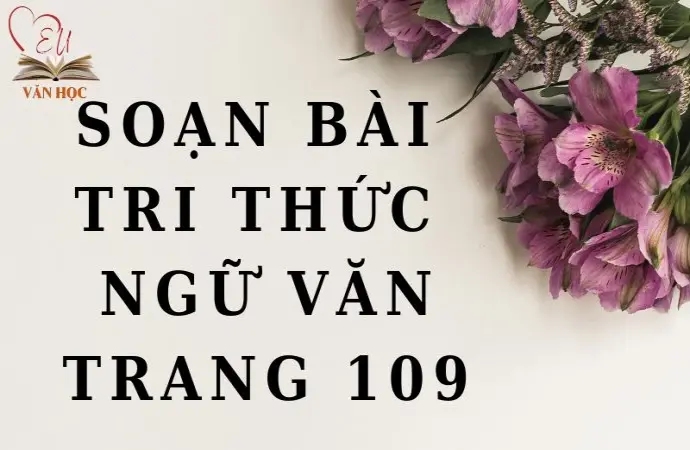 Soạn bài Tri thức Ngữ văn trang 109 - Cánh diều 12