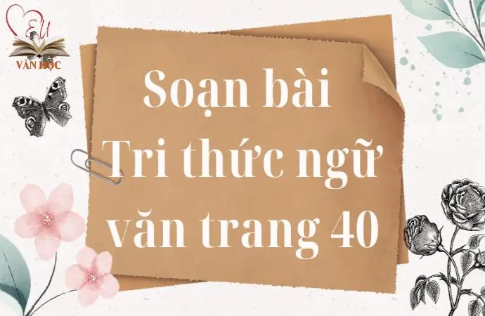 Soạn bài Tri thức ngữ văn trang 40 - Kết nối tri thức Lớp 9