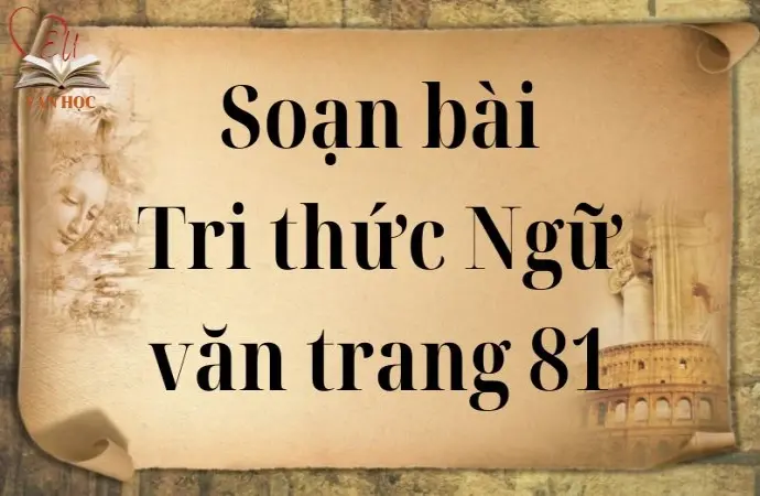 Soạn bài Tri thức Ngữ văn trang 81 - Cánh diều 12