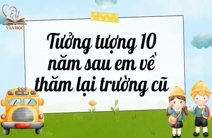 Tưởng tượng 10 năm sau em về thăm lại trường cũ - Văn mẫu lớp 9