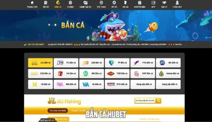 Bắn Cá HUBET - Sân Chơi Ăn Khách Nhất Thị Trường Game Online