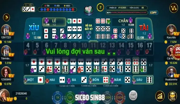 Sicbo Sin88 – Trải Nghiệm Game Tài Xỉu Đơn Giản, Thưởng Lớn