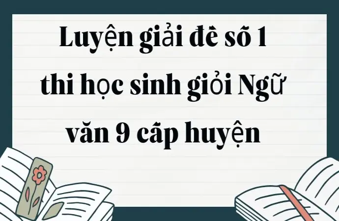 Luyện giải đề số 1 thi học sinh giỏi Ngữ văn 9 cấp huyện