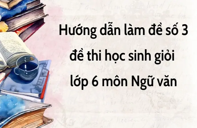 Hướng dẫn làm đề số 3 đề thi học sinh giỏi lớp 6 môn Ngữ văn