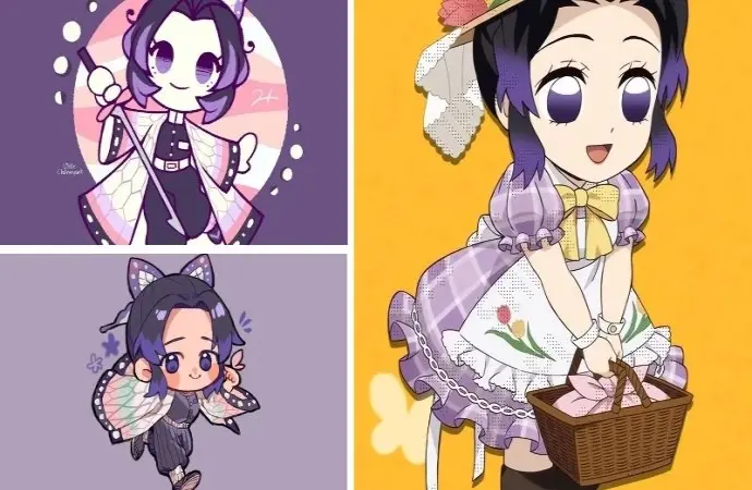 Ngắm nhìn hình ảnh Shinobu chibi lung linh sắc màu