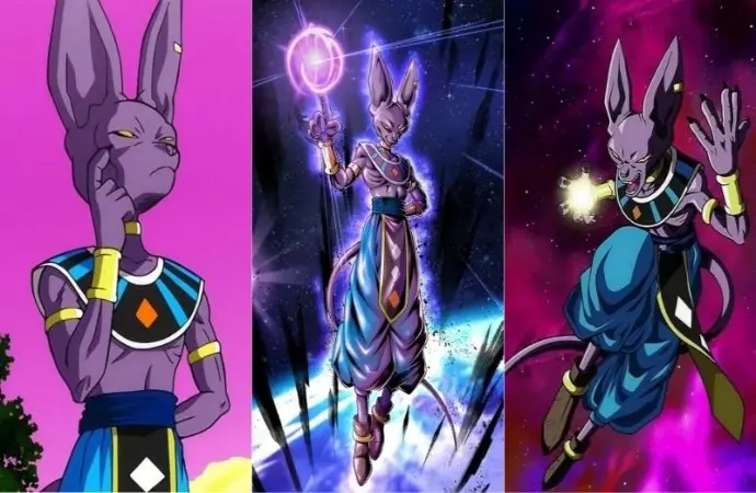 Ngắm nhìn Beerus với vẻ ngoài lười biếng nhưng đầy uy lực