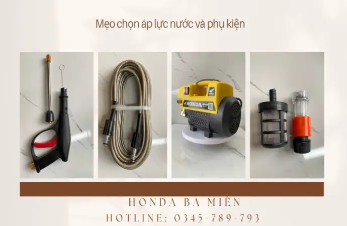 Hướng dẫn dùng máy rửa xe gia đình hiệu quả từ Honda Ba Miền